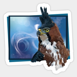 crested eagle Sticker